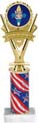 5 Star Victory Color Insert Trophy w/ Column