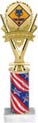 5 Star Victory Color Insert Trophy w/ Column