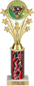 10.5 inch Shooting Stars Color Insert Trophy w/ Column