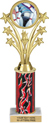 10.5 inch Shooting Stars Color Insert Trophy w/ Column