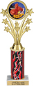 10.5 inch Shooting Stars Color Insert Trophy w/ Column