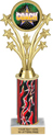 10.5 inch Shooting Stars Color Insert Trophy w/ Column