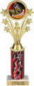 10.5 inch Shooting Stars Color Insert Trophy w/ Column