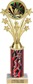 10.5 inch Shooting Stars Color Insert Trophy w/ Column