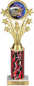 10.5 inch Shooting Stars Color Insert Trophy w/ Column