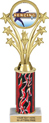 10.5 inch Shooting Stars Color Insert Trophy w/ Column