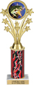 10.5 inch Shooting Stars Color Insert Trophy w/ Column