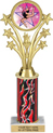 10.5 inch Shooting Stars Color Insert Trophy w/ Column