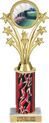 10.5 inch Shooting Stars Color Insert Trophy w/ Column