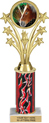 10.5 inch Shooting Stars Color Insert Trophy w/ Column