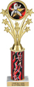 10.5 inch Shooting Stars Color Insert Trophy w/ Column