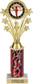 10.5 inch Shooting Stars Color Insert Trophy w/ Column