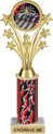 10.5 inch Shooting Stars Color Insert Trophy w/ Column