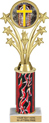 10.5 inch Shooting Stars Color Insert Trophy w/ Column