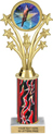 10.5 inch Shooting Stars Color Insert Trophy w/ Column