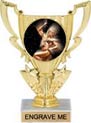 6 inch 1/2 Cup Color Insert Trophy