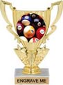 6 inch 1/2 Cup Color Insert Trophy