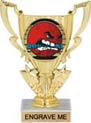6 inch 1/2 Cup Color Insert Trophy