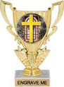 6 inch 1/2 Cup Color Insert Trophy