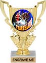 6 inch 1/2 Cup Color Insert Trophy