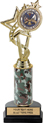 10.5 inch EXCLUSIVE Color Insert Trophy w/ Column on Marble Tone Base