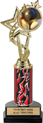 10.5 inch EXCLUSIVE Color Insert Trophy w/ Column on Marble Tone Base