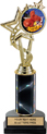 EXCLUSIVE Color Insert Trophy w/ Column on Marble Tone Base