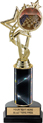 10.5 inch EXCLUSIVE Color Insert Trophy w/ Column on Marble Tone Base