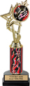 10.5 inch EXCLUSIVE Color Insert Trophy w/ Column on Marble Tone Base