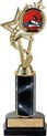 10.5 inch EXCLUSIVE Color Insert Trophy w/ Column on Marble Tone Base