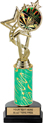 10.5 inch EXCLUSIVE Color Insert Trophy w/ Column on Marble Tone Base