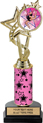 10.5 inch EXCLUSIVE Color Insert Trophy w/ Column on Marble Tone Base