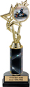 EXCLUSIVE Color Insert Trophy w/ Column on Marble Tone Base