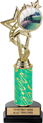 10.5 inch EXCLUSIVE Color Insert Trophy w/ Column on Marble Tone Base