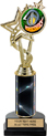 EXCLUSIVE Color Insert Trophy w/ Column on Marble Tone Base