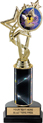 10.5 inch EXCLUSIVE Color Insert Trophy w/ Column on Marble Tone Base