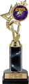 10.5 inch EXCLUSIVE Color Insert Trophy w/ Column on Marble Tone Base