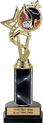 10.5 inch EXCLUSIVE Color Insert Trophy w/ Column on Marble Tone Base