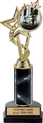 10.5 inch EXCLUSIVE Color Insert Trophy w/ Column on Marble Tone Base