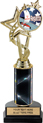 EXCLUSIVE Color Insert Trophy w/ Column on Marble Tone Base