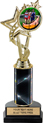 10.5 inch EXCLUSIVE Color Insert Trophy w/ Column on Marble Tone Base
