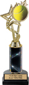 10.5 inch EXCLUSIVE Color Insert Trophy w/ Column on Marble Tone Base