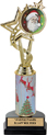 EXCLUSIVE Color Insert Trophy w/ Column on Marble Tone Base