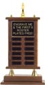 22 inch Walnut Finish Perpetual Trophy