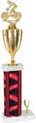 18 inch Square/Oval Column Trophy w/ Trim