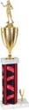 18 inch Square/Oval Column Trophy w/ Trim