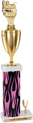 20 inch Square/Oval Column Trophy w/ Trim