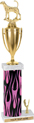 20 inch Square/Oval Column Trophy w/ Trim