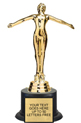 Trophy: Figure on black weighted base