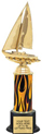 Trophy: Interchangeable column on weighted black base